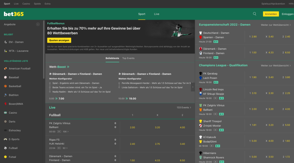 Bet365 Schweiz